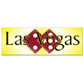 Las Vegas Dice Panoramic Photo Hand Mirror (1.625" x 4.625")